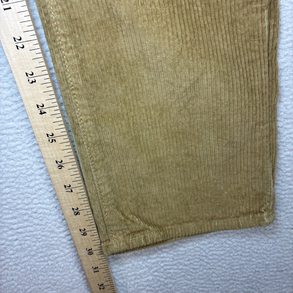 Levis 314 Shaping Straight Corduroy Pants Women 28x30 Tan Preppy Stretch NWT - Picture 8 of 10
